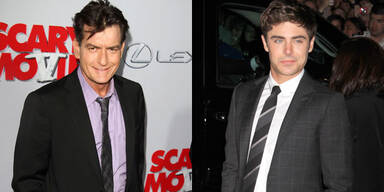 Charlie Sheen und Zac Efron