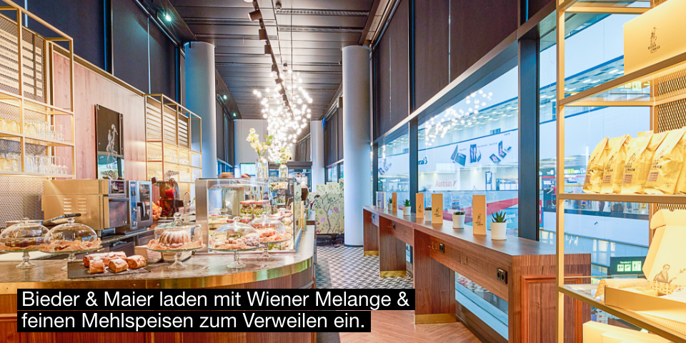 Flughafen Wien Shopping Gastro Bieder & Maier