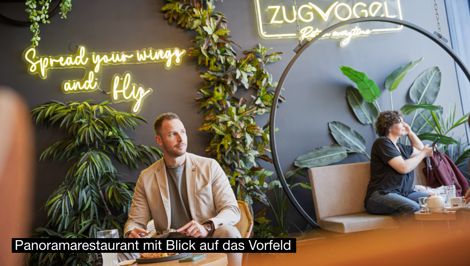 Flughafen Wien Shopping Gastro Zugvogel Panoramarestaurant
