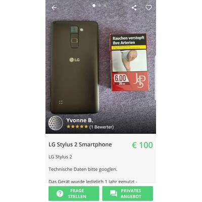 Shpock Größenvergleich