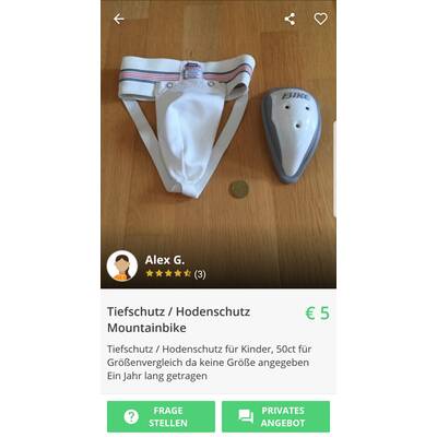 Shpock Größenvergleich