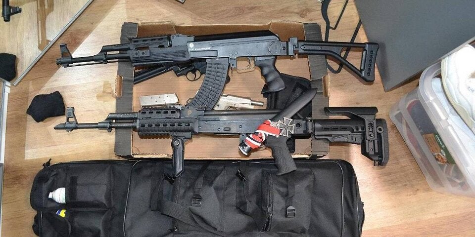 Sichergestellte Waffen