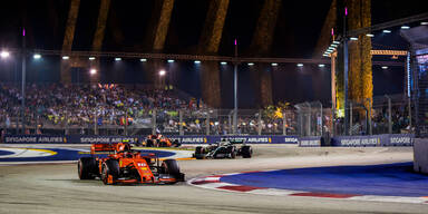 Actionbild beim GP von Singapur
