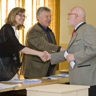 Gehring gibt seine Stimme ab