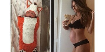 Sarah Stage und ihr Sixpack-Baby