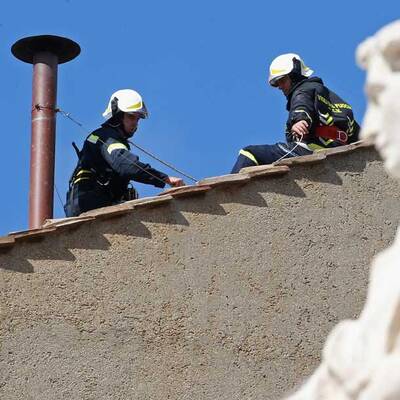 Ofen für Papstwahl in Sixtina bereit