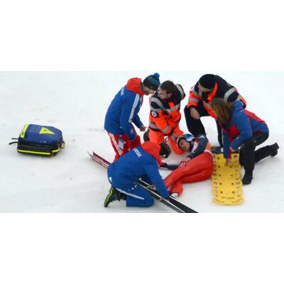 Horror-Sturz überschattet Training in Klingenthal
