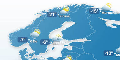 Eisesk&auml;lte in Skandinavien