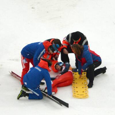 Horror-Sturz überschattet Training in Klingenthal