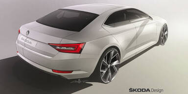 Skoda zeigt Skizzen vom neuen Superb