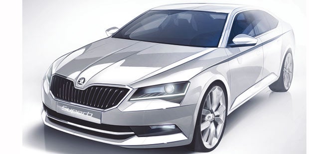 Skoda zeigt Skizzen vom neuen Superb
