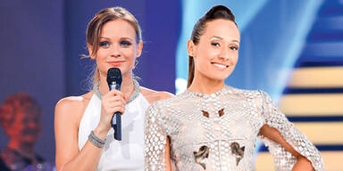 Alice & Mirjam  moderieren  ESC