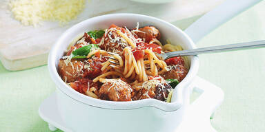Spaghetti-Fleischbaellchen