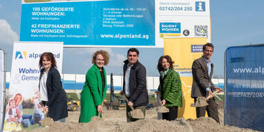 Spatenstich f&uuml;r das gr&ouml;&szlig;te Wohnbauprojekt vor den Toren Wiens