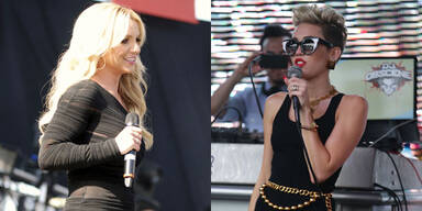 Britney Spears und Miley Cyrus