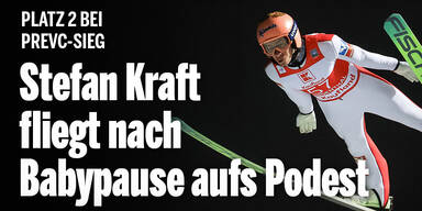 Super-Adler Stefan Kraft fliegt nach Babypause auf Platz 2