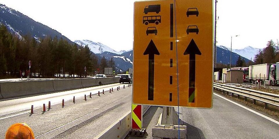 ORF zeigt Spurführung auf Luegbrücke