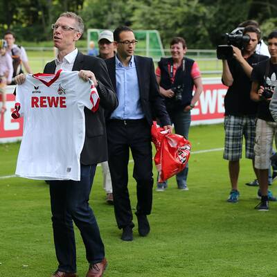 Die Bilder zu Stögers Antritts-PK in Köln