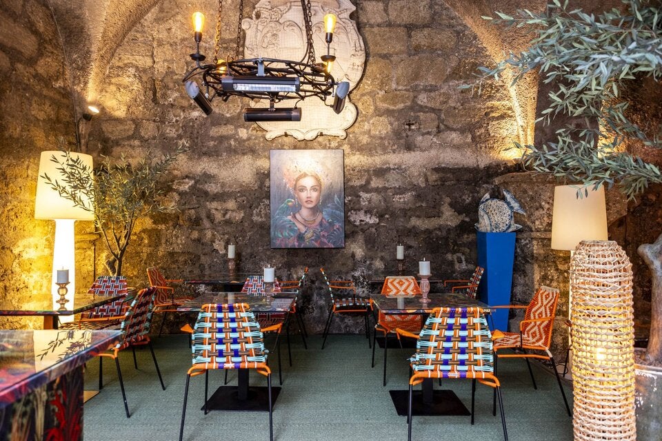 Cool inszenierte Outdoor-Lounge