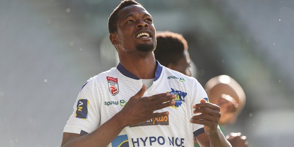 In Top-Form: St. Pölten-Stürmer Cory Burke traf zum Bundesliga-Auftakt dreifach gegen Wattens