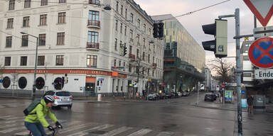 Ausgefallene Ampel beim Stadtpark