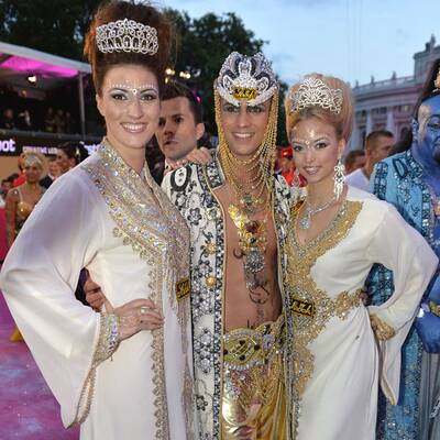 Die Stars am Magenta Carpet