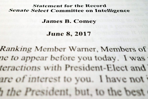 Statement for the Record Comey