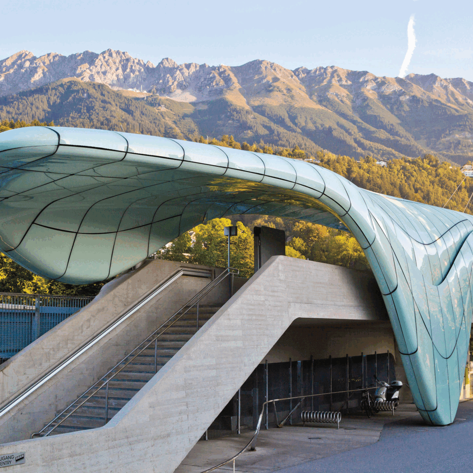 Aufregende Architektur in Innsbruck