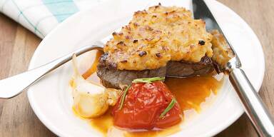 Steak mit Senfkruste