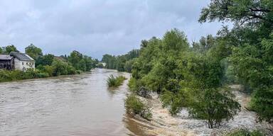 In Steyr ist Lage nach Starkregenf&auml;llen angespannt.