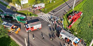 Straßenbahnunfall in Linz-Süd
