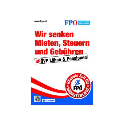 Heinz Christian Strache im Rahmen einer Pressekonferenz