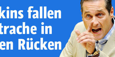 Skinheads fallen FP-Strache in den Rücken
