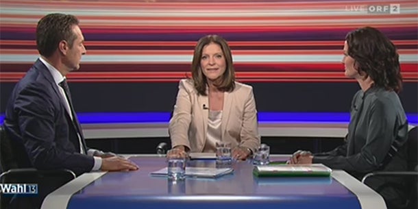 Grüne zückt Taferl, FP-Chef wird laut