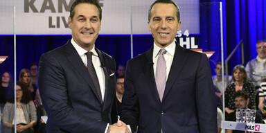 Kern vs Strache war "Kuschelduell"