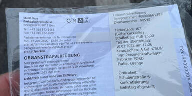 Grazer sammelt Spenden f&uuml;r Ukraine - und bekommt Strafzettel