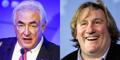 Dominique Strauss-Kahn und Depardieu