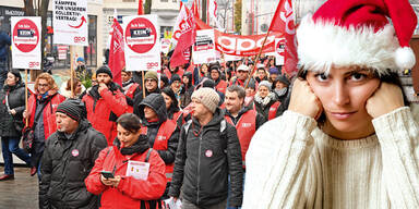 Weihnachten Streik Demo