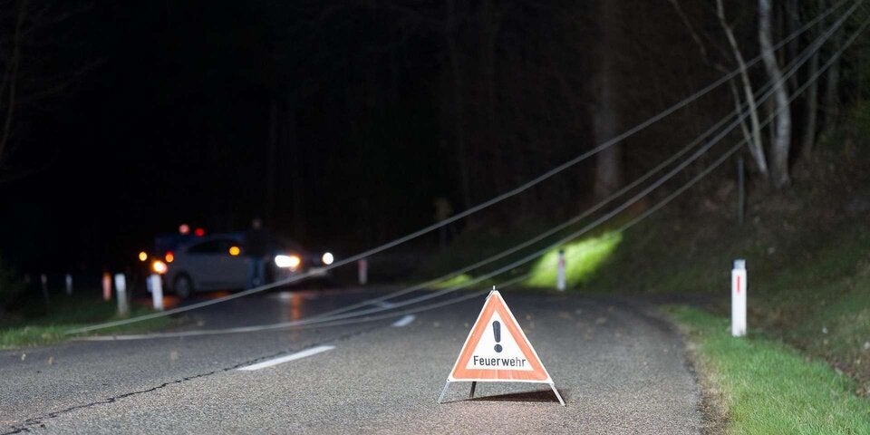 Heftige Sturmböen führten zu vielen Feuerwehreinsätzen