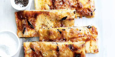 Suesskartoffel-Lauch-Gratin