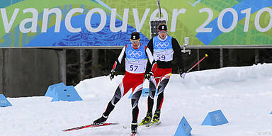 Sumann (l.) und Landertinger beim Training