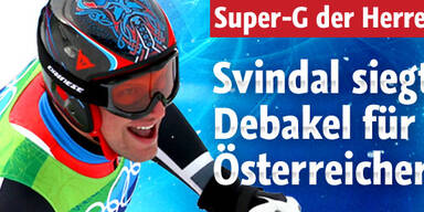 Super G-Pleite für ÖSV - Gold für Svindal