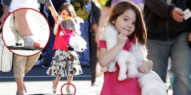 Katie Holmes zieht Suri High Heels an!