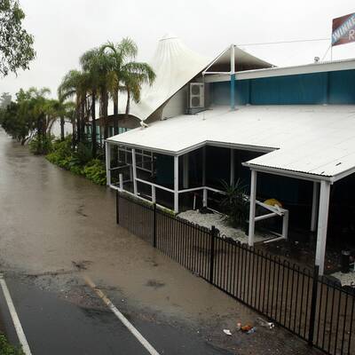 Die Flutwelle in Brisbane