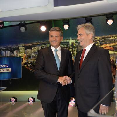  Das erste TV-Duell in Bildern