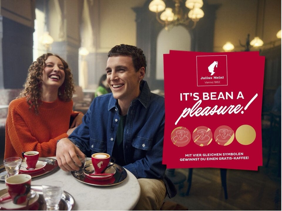 Julius Meinl feiert den tAg des Kaffees österreichweit mit Rubbellosen.