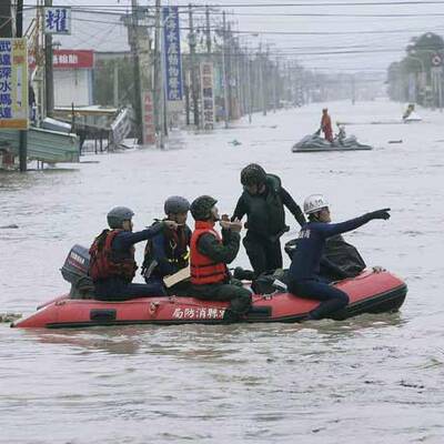 Taifun in Taiwan