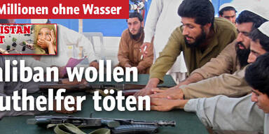 Taliban wollen Fluthelfer angreifen