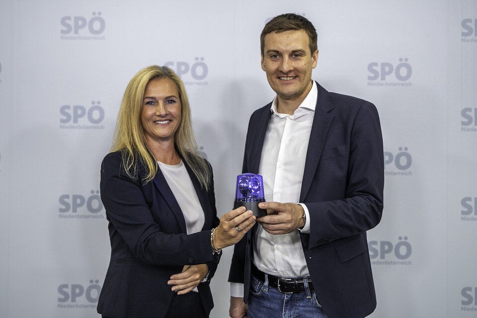 SPÖ-Tierschutzsprecherin Petra Tanzler und Landesparteichef Sven Hergovich.