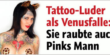 Tattoo-Luder schlief mit Pinks Mann!
